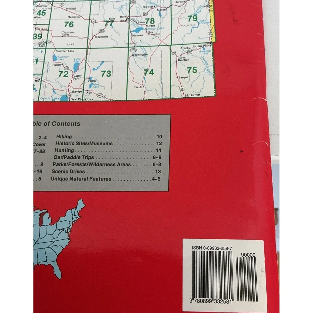 Oregon Atlas & Gazetteer Topo Maps of the Entire State by DeLorme VG 3rd Edition